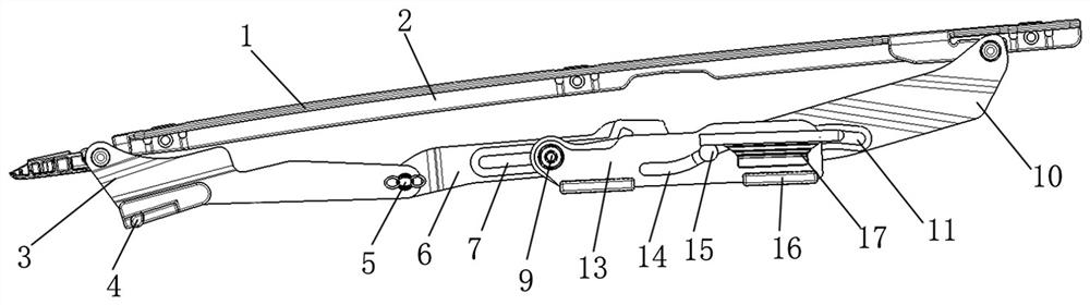 Automobile panoramic sunroof mechanical group