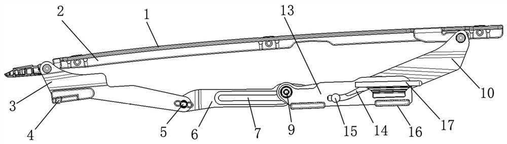 Automobile panoramic sunroof mechanical group