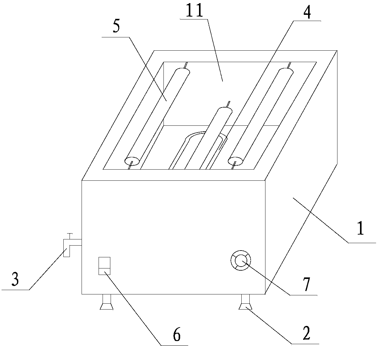 Coral velvet cloth dyeing device