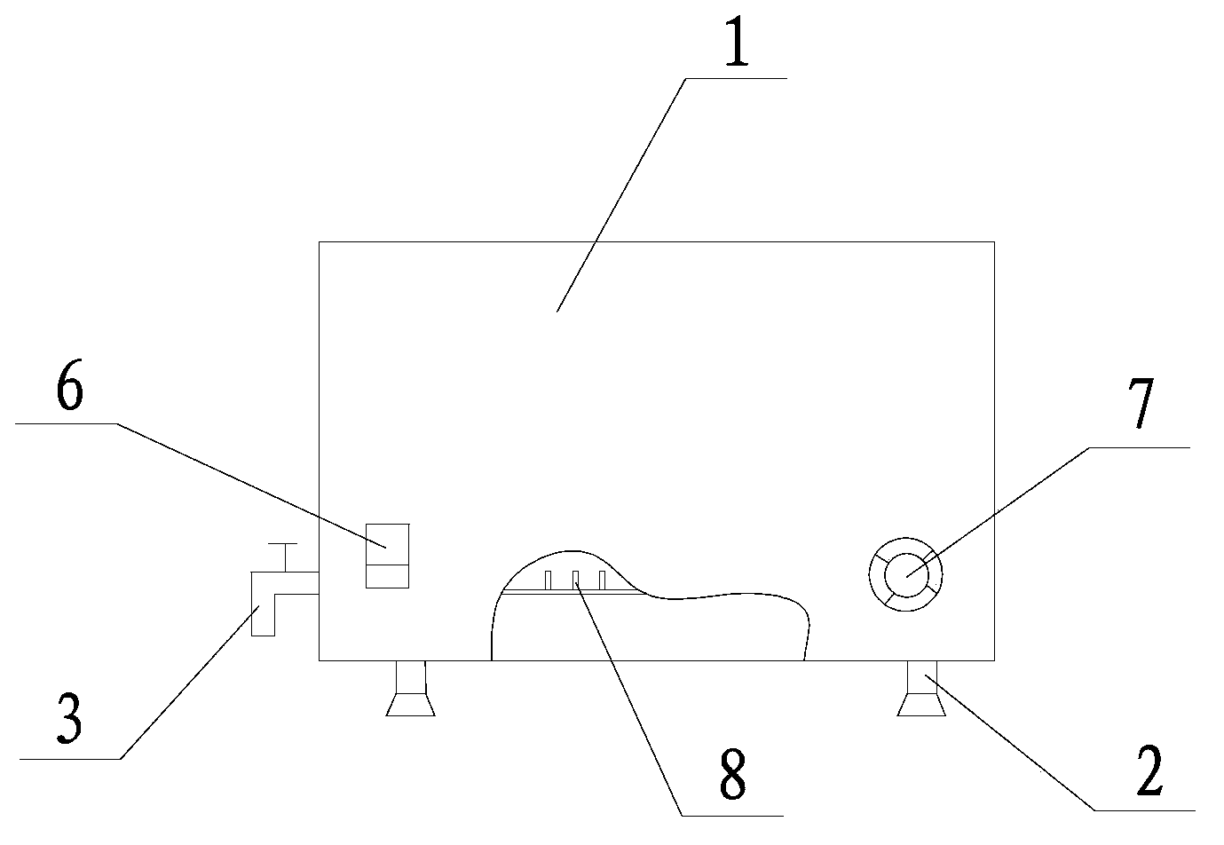 Coral velvet cloth dyeing device