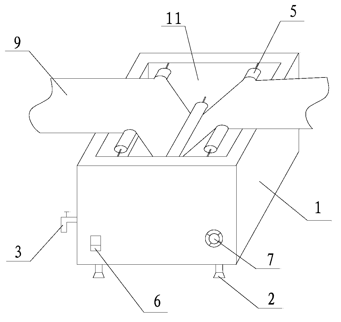 Coral velvet cloth dyeing device