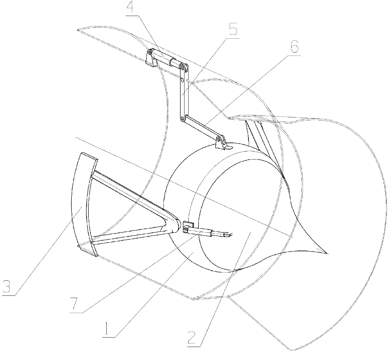 Tapered plug mechanism realizing axial symmetry spray pipe all-direction vector regulation