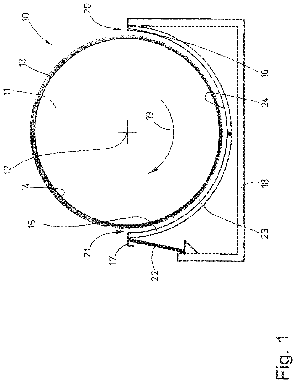 Device for ironing laundry items