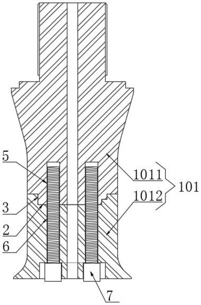 Sectional type detachable neck ring mold of hollow blow molding machine