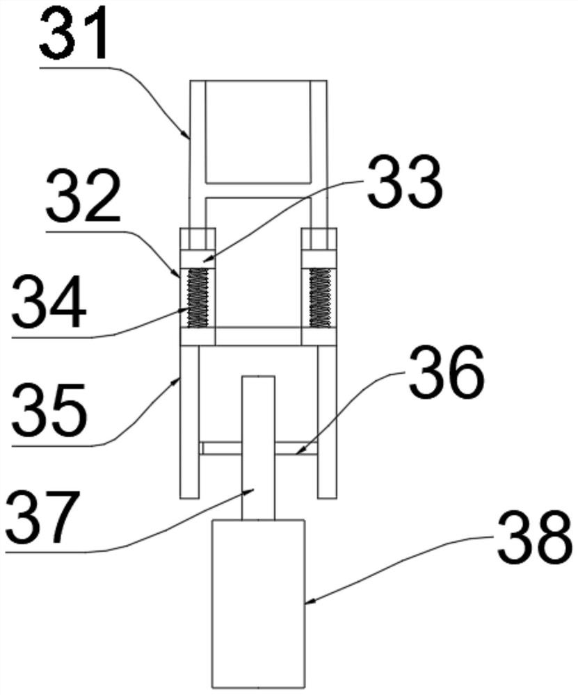 Animal husbandry feed crushing device for