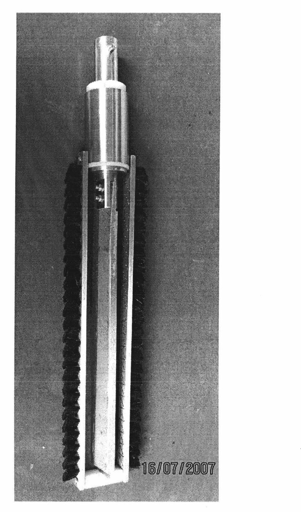 Device and method for inner bore type component brush plating