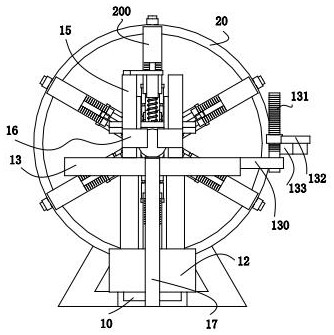 A graphite bar grinding device