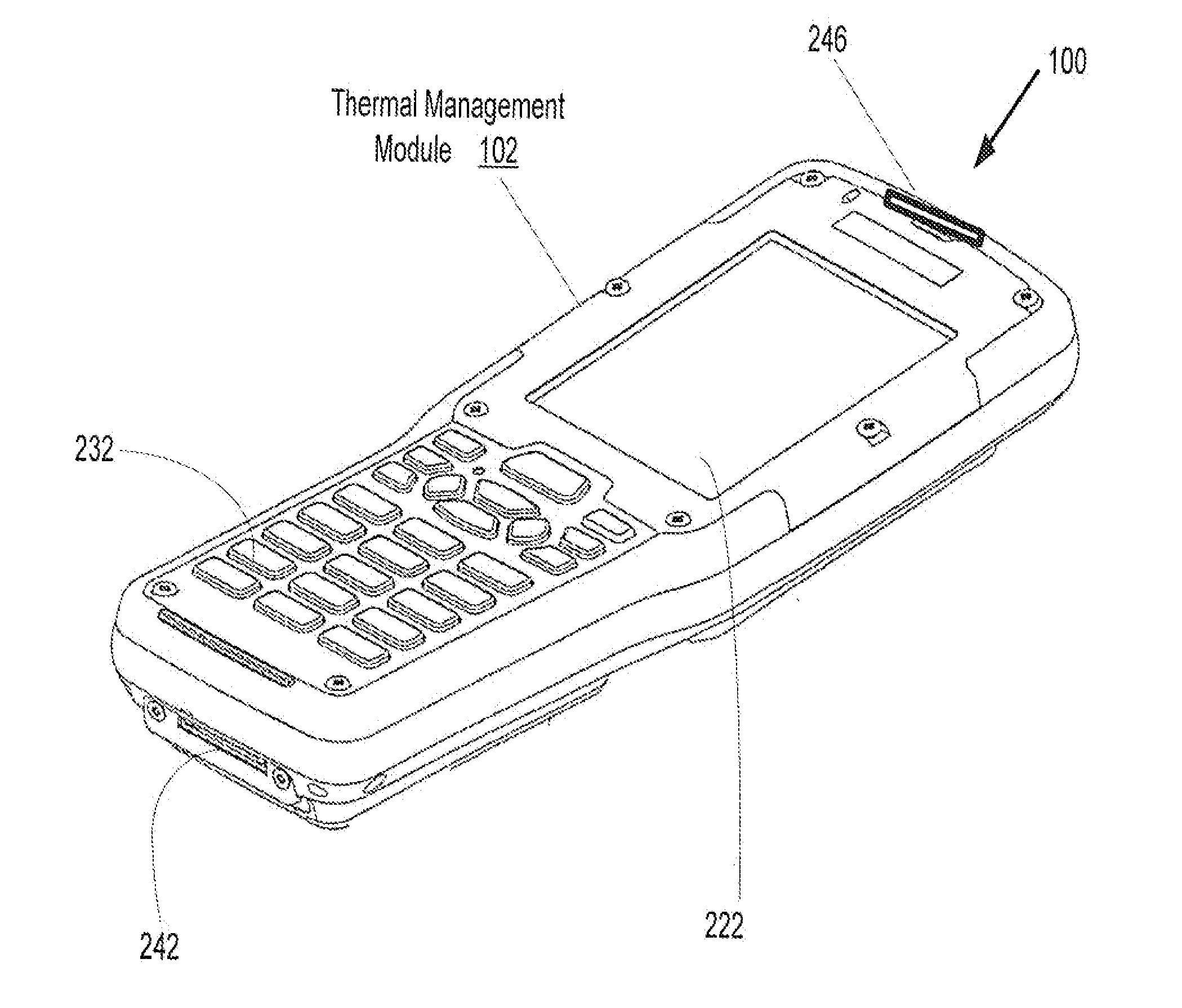 Method and apparatus for selective heating for electronic components of a handheld device