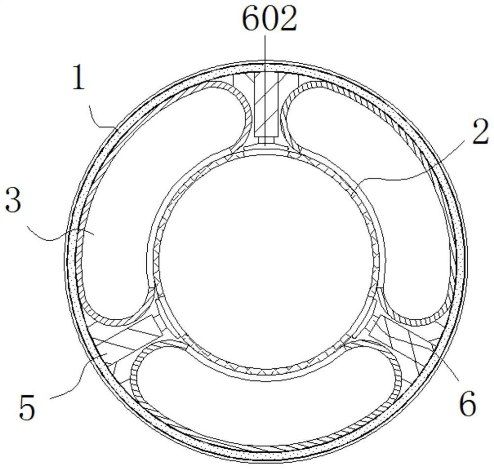 Anti-blocking and anti-explosion rubber oil conveying pipe