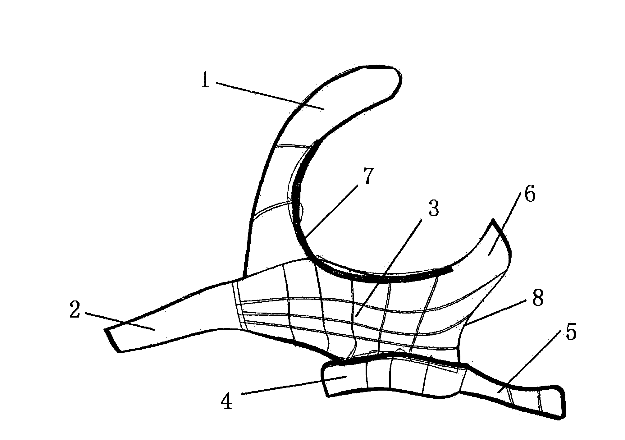 Integral repair stent of eye sockets, cheekbones and maxillary bone and manufacturing method thereof