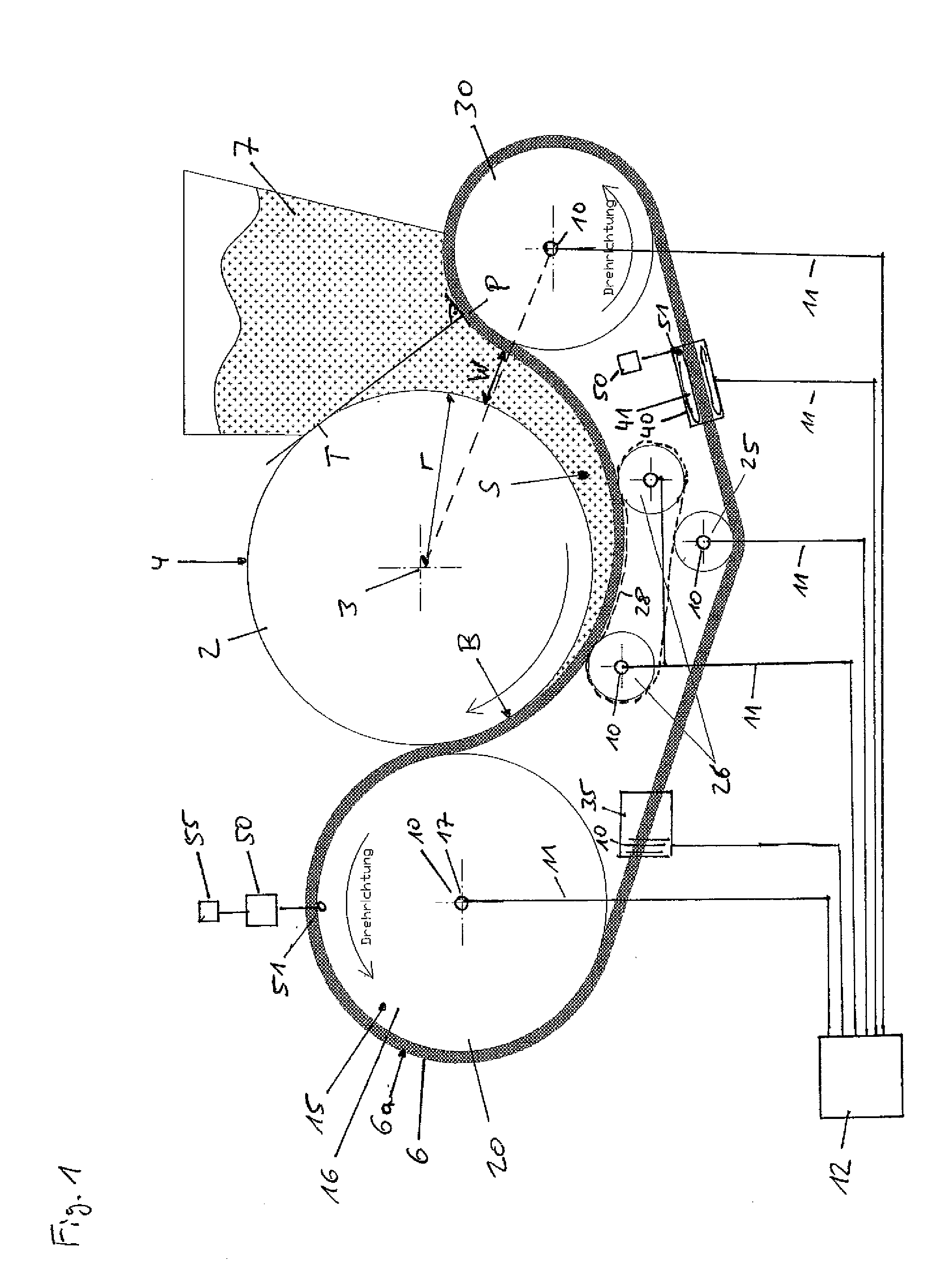 Separating machine and method