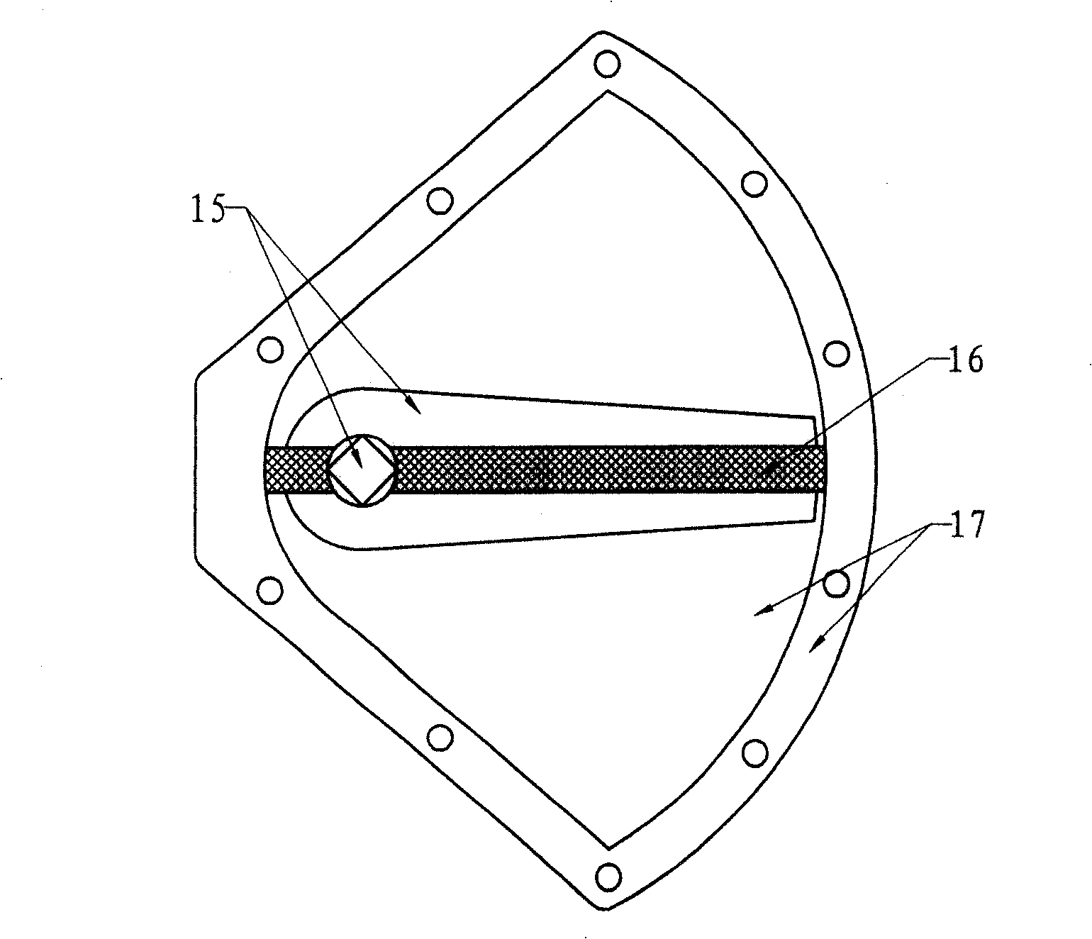 Fan type pneumatic power executor