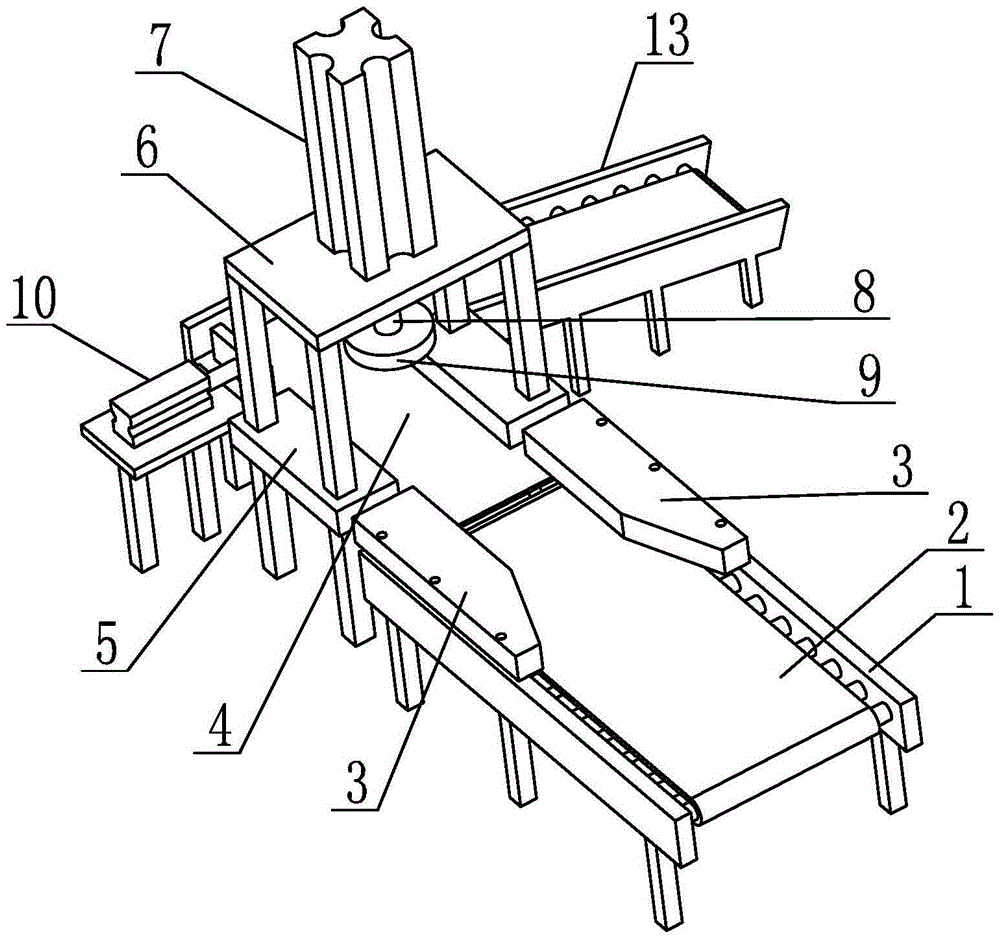 Insulating paper flattening device for motor core