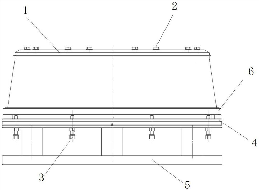 Milling tool for conical thin-walled part