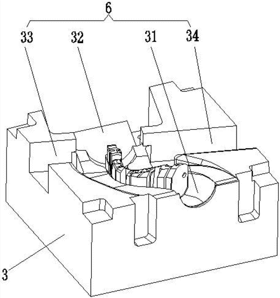 Injection moulding mould for automobile steering lamp holder