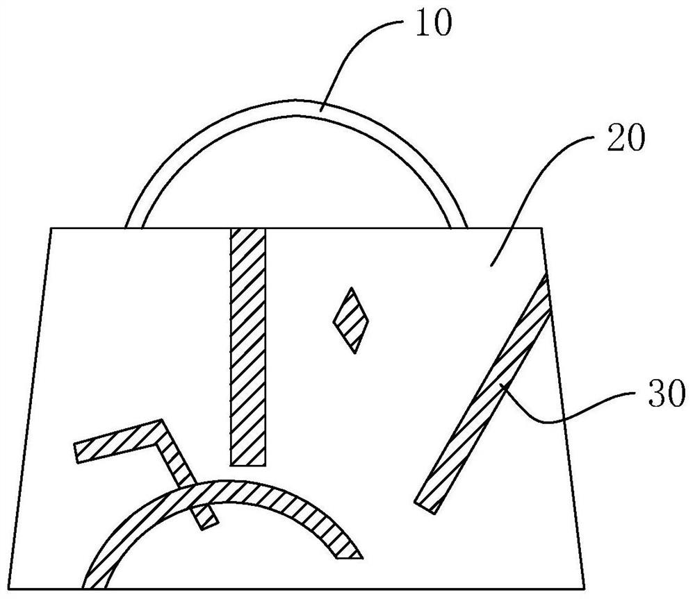 A kind of splicing method of leather material and leather goods