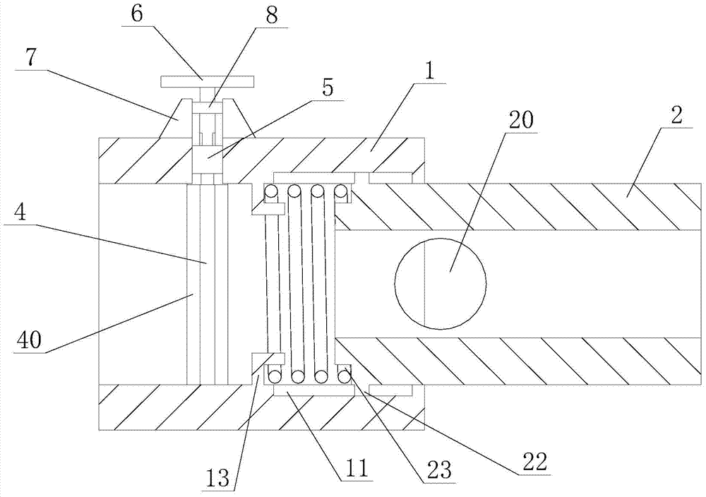 A pressing reciprocating valve