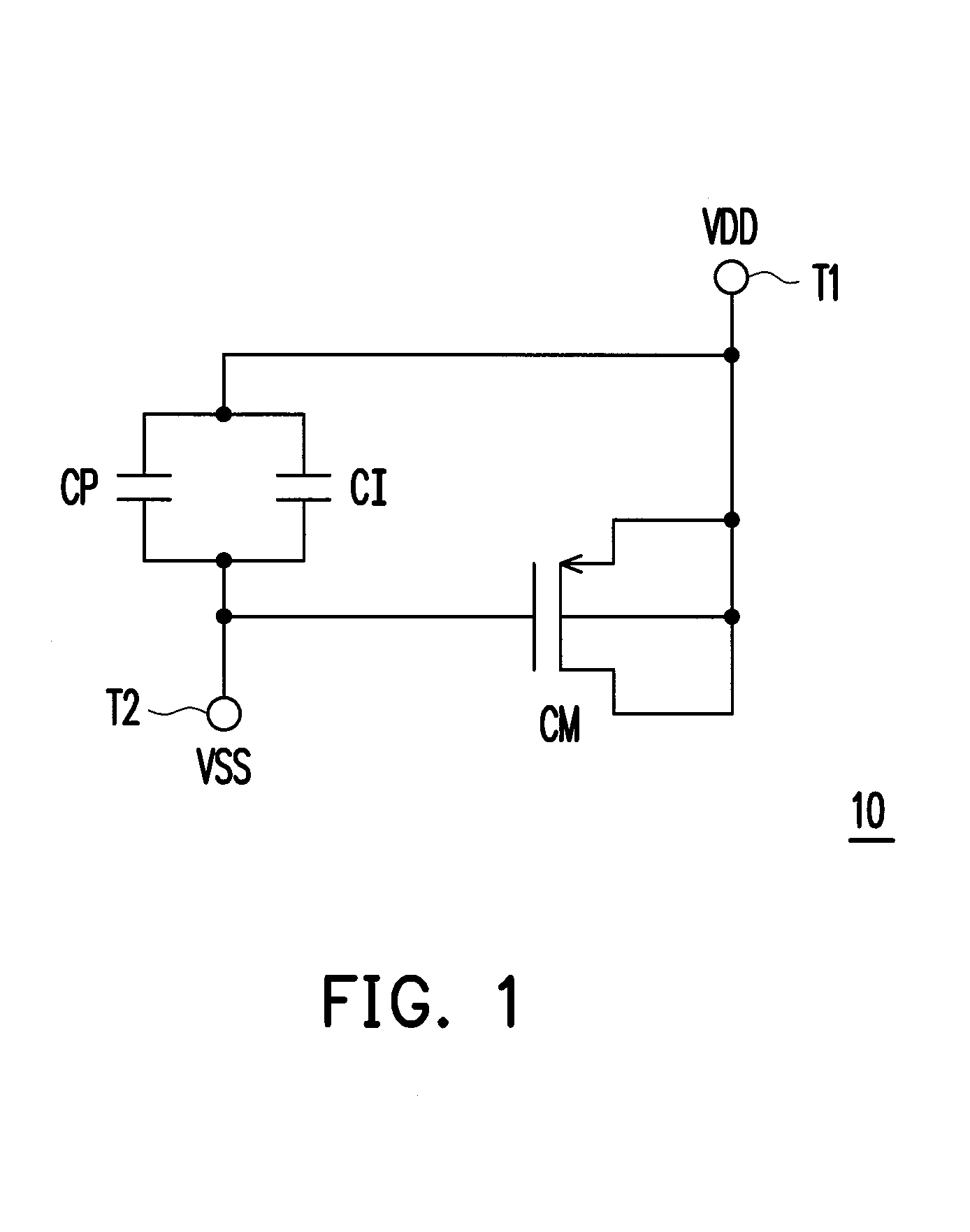 Capacitor structure applied to integrated circuit