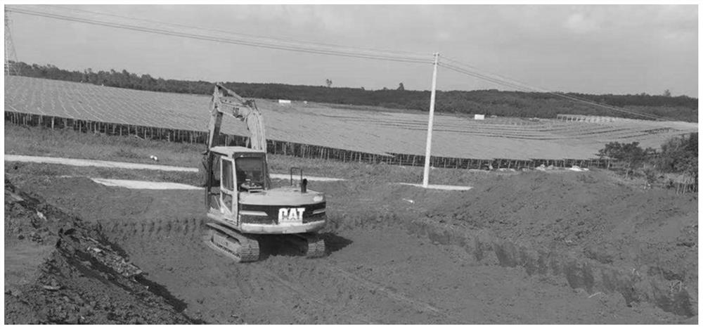 A treatment method for water conservation, water conservation and fertilizer conservation by transforming dry and sandy land into paddy fields