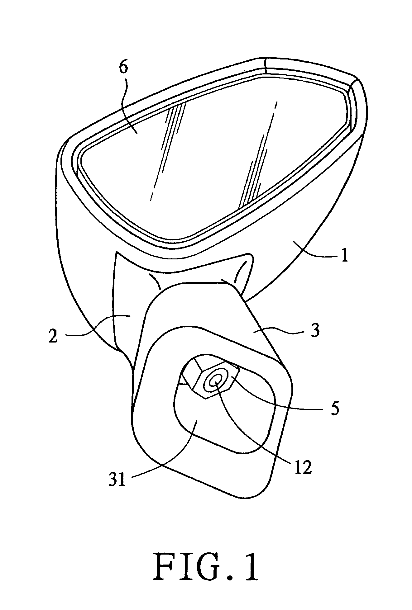 Adaptable door mirror of an automobile