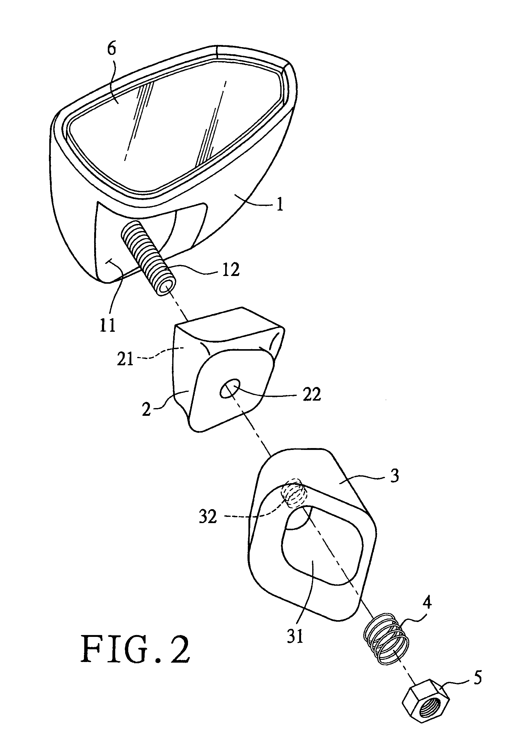 Adaptable door mirror of an automobile