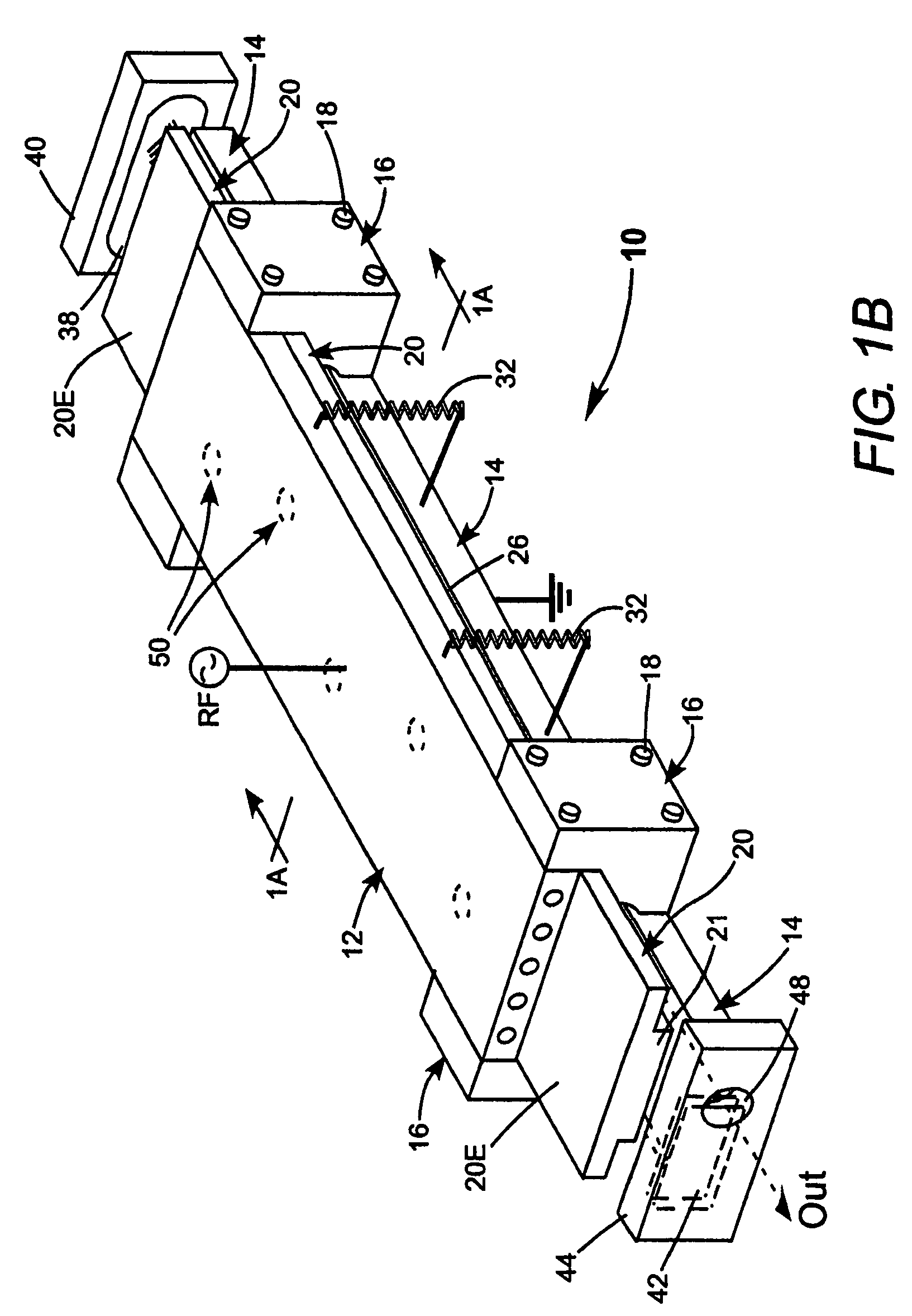 Dielectric coupled CO2 slab laser