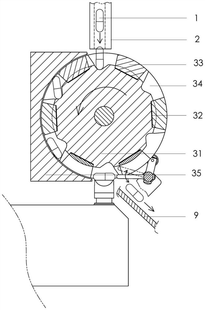 Continuous weighing system for small products and weighing method thereof