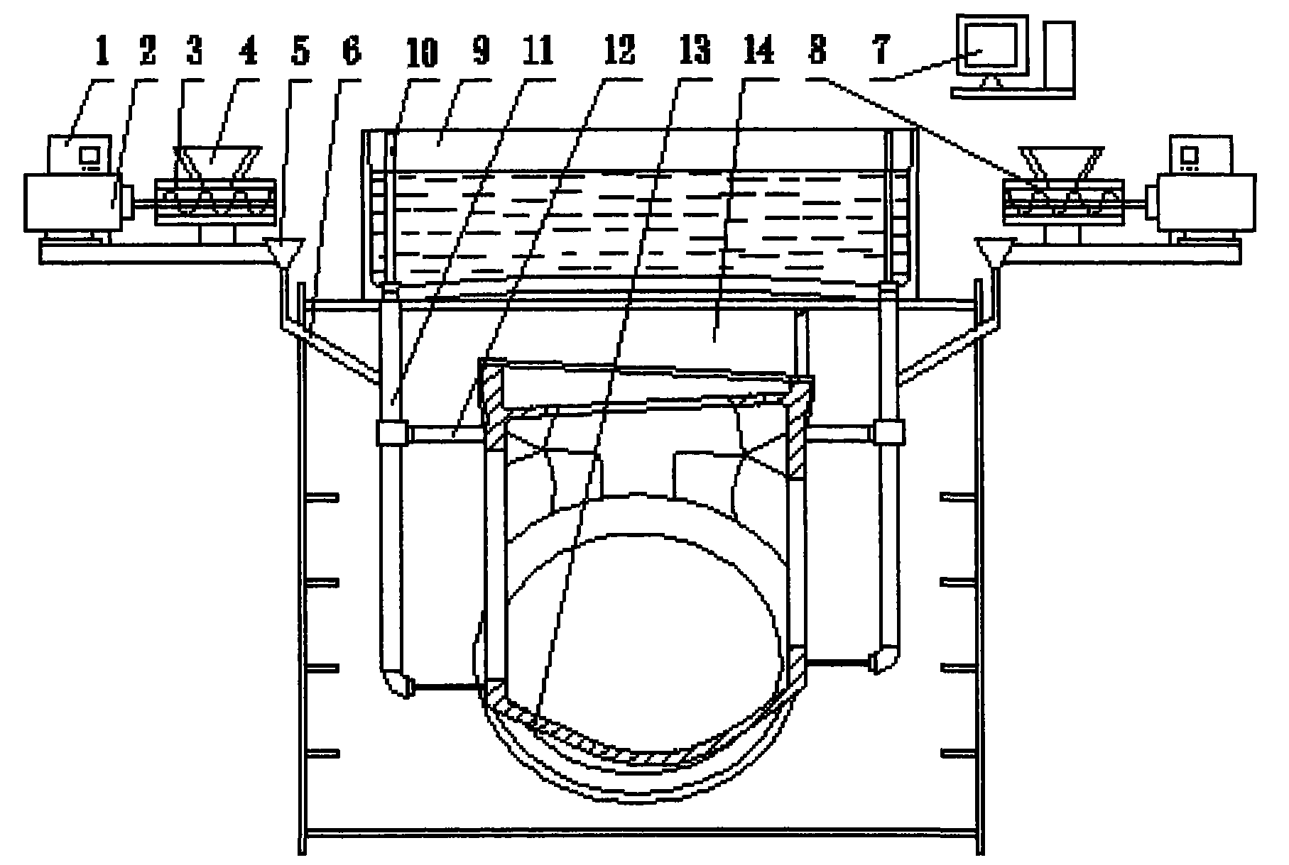 Instant inoculation method of large-section magnesium iron