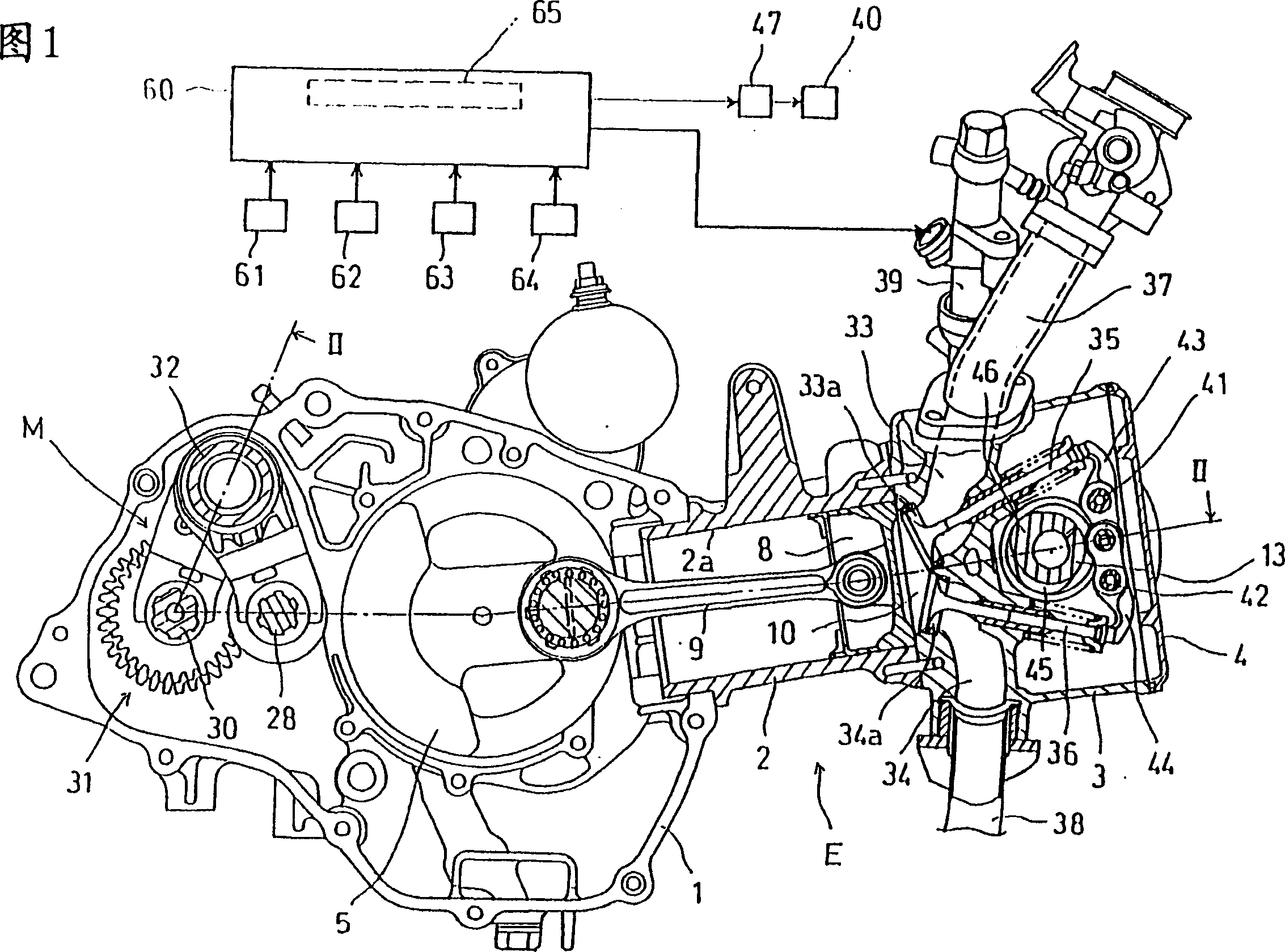 Spontaneous intake type internal combustion engine for vehicles