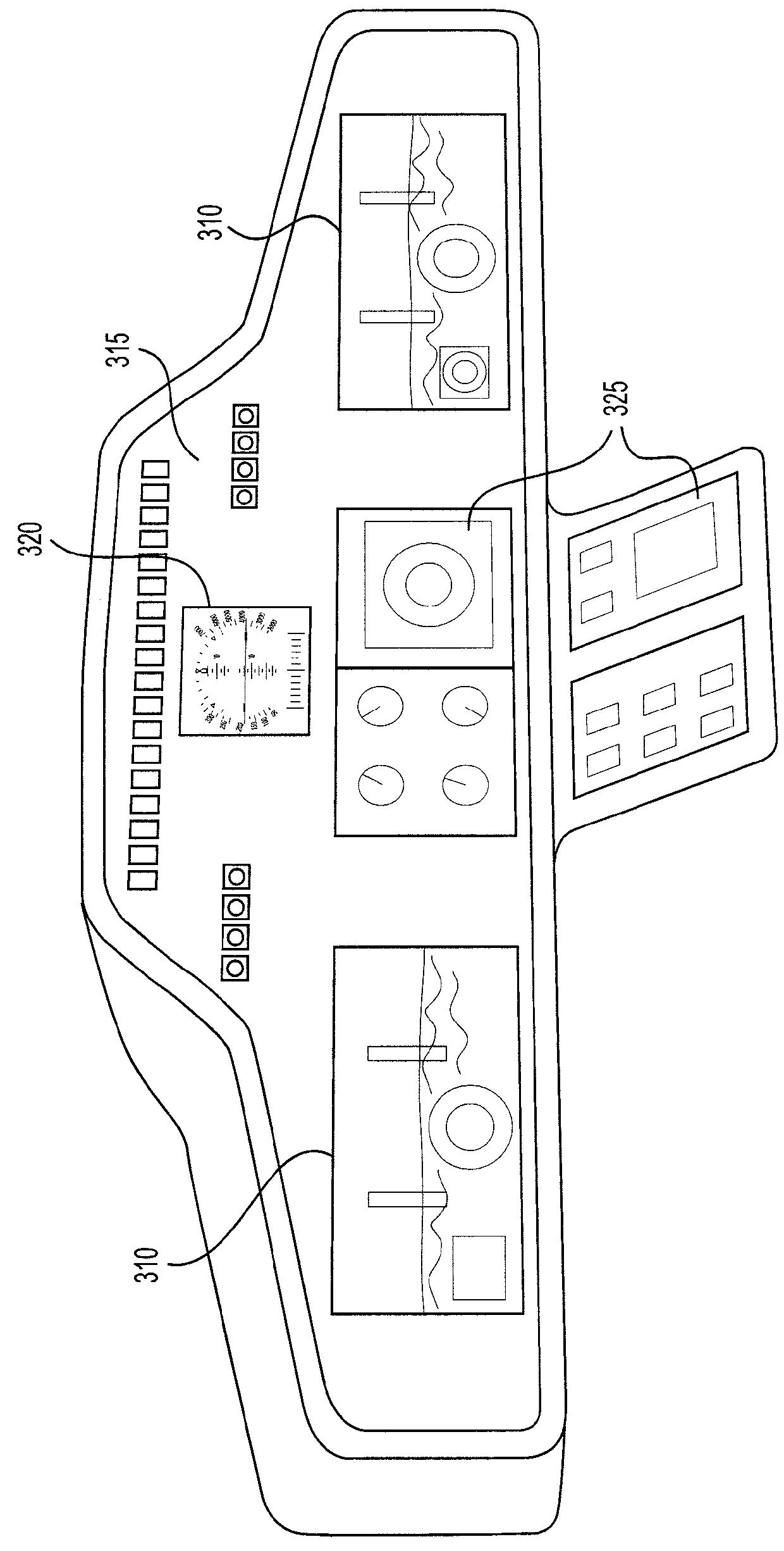 Standby instrument panel for aircraft