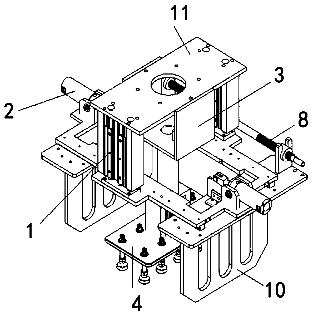 Lifting-clamping-type vacuum chuck clamp and use method thereof