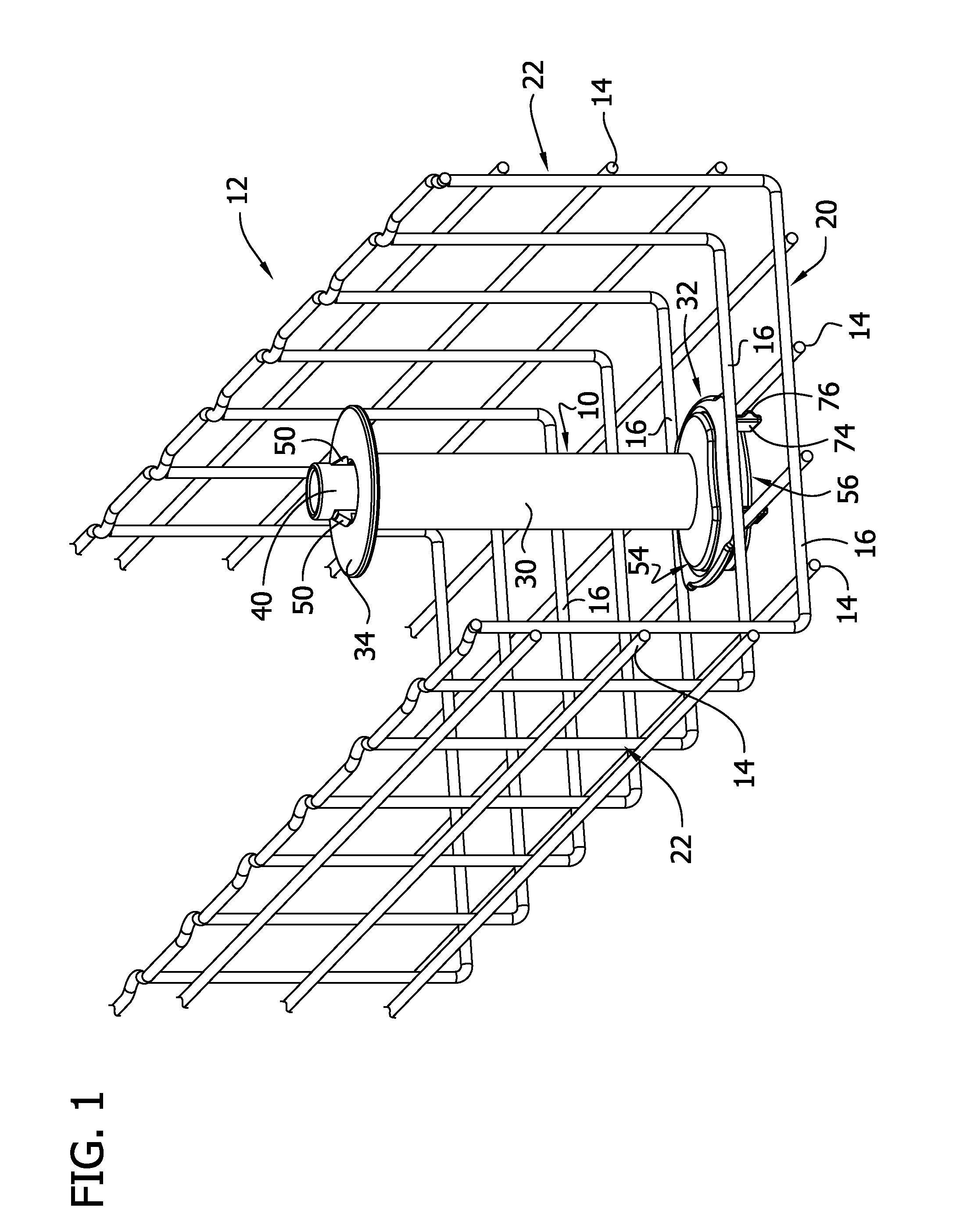 Cable guide for wire basket cable tray