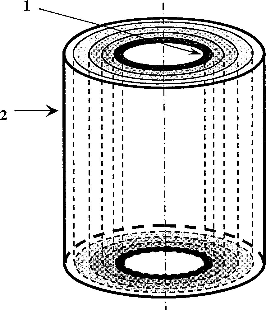 Radial gradient ceramic blast nozzle