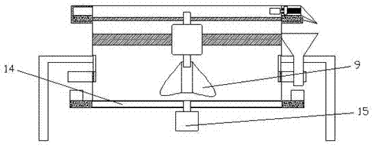 Device for use in sand removal working section of process line of dried sandworms