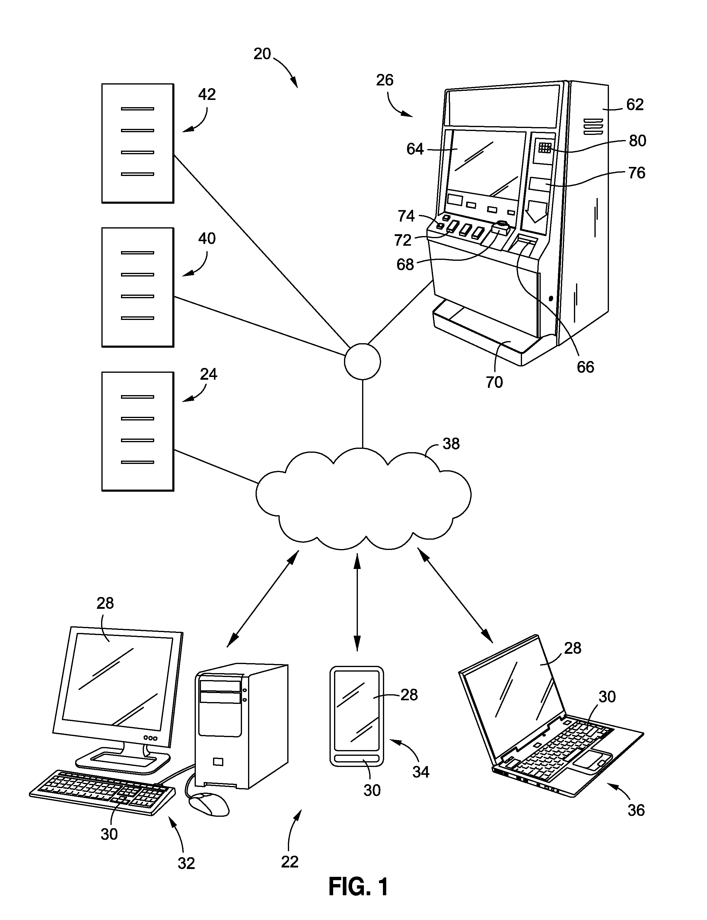 Method and system for linking casino games and on-line social network games