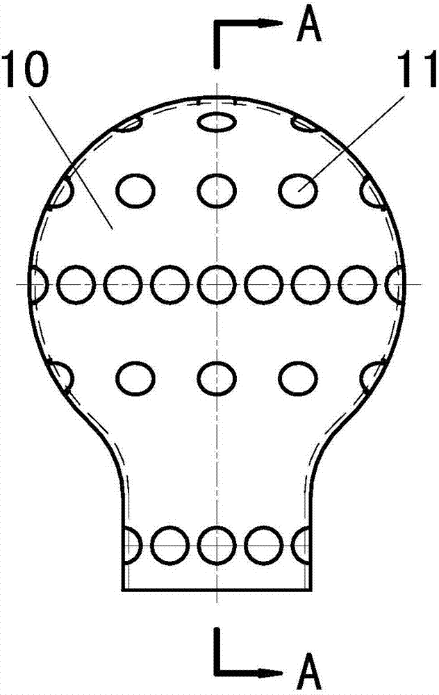 Improving method and bell-mouthed type air ventilation structure of air vent of down-hole plane gate