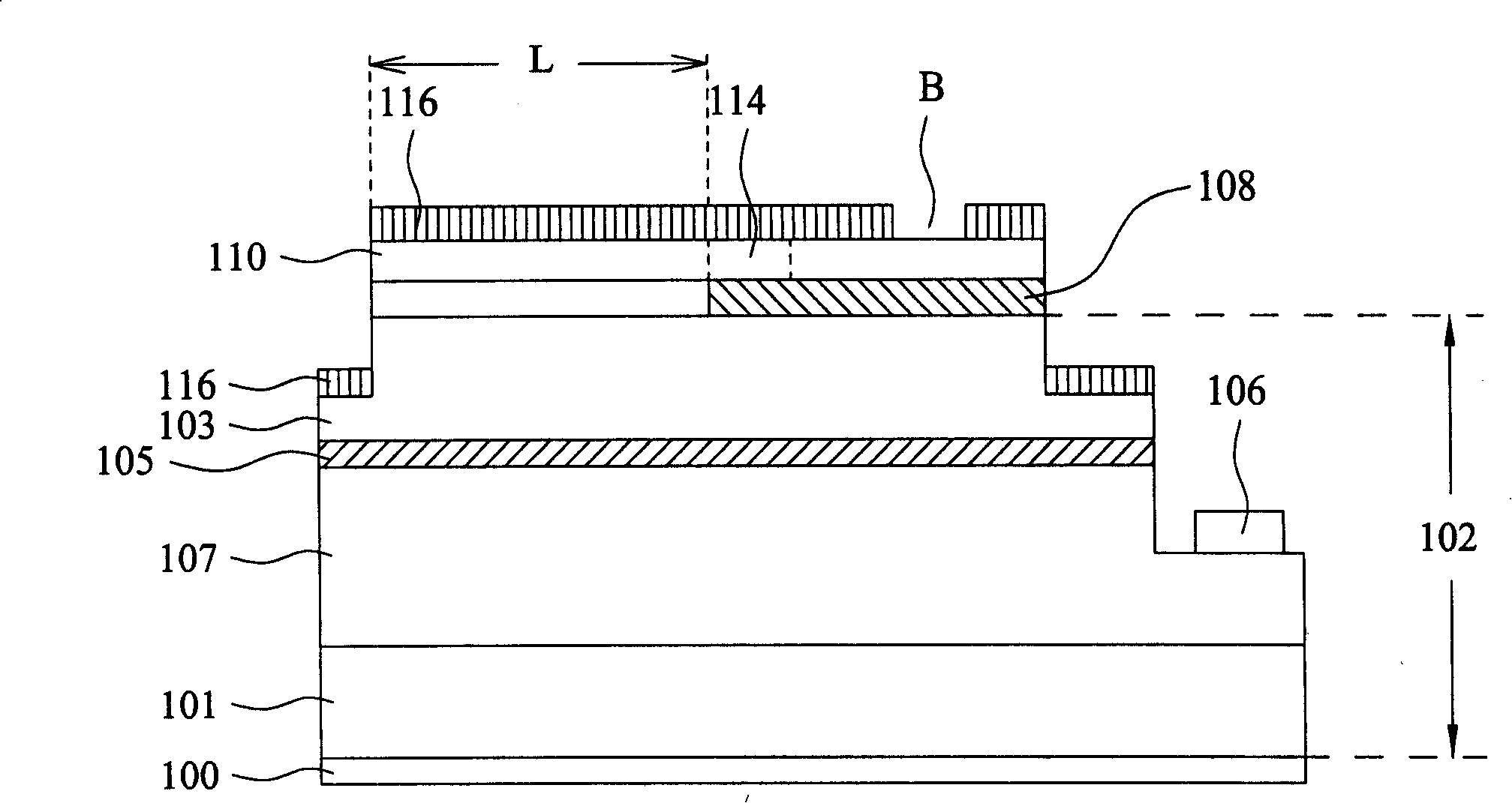 Point light source light-emitting diode structure and producing method thereof