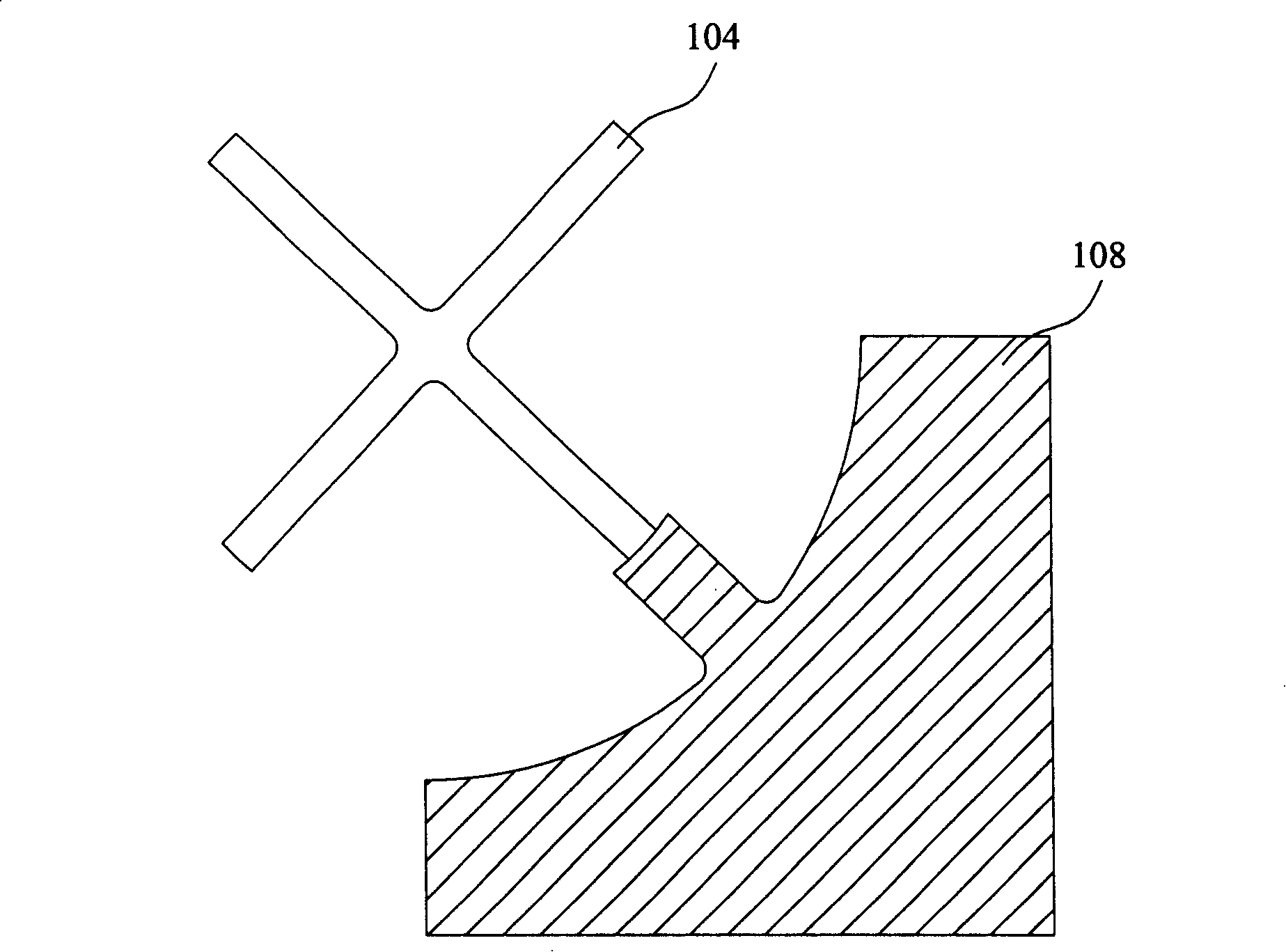 Point light source light-emitting diode structure and producing method thereof