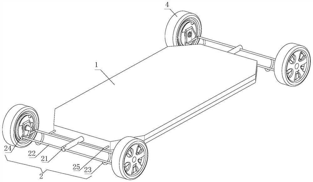 A rail chassis wheel hub motor