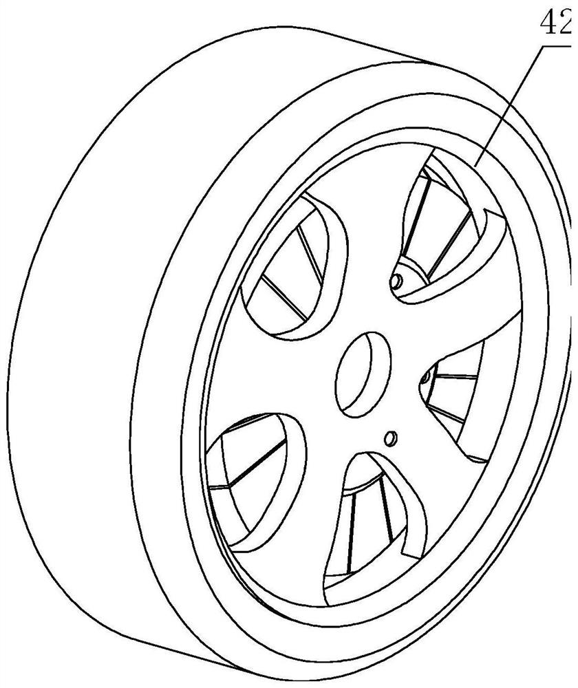 A rail chassis wheel hub motor