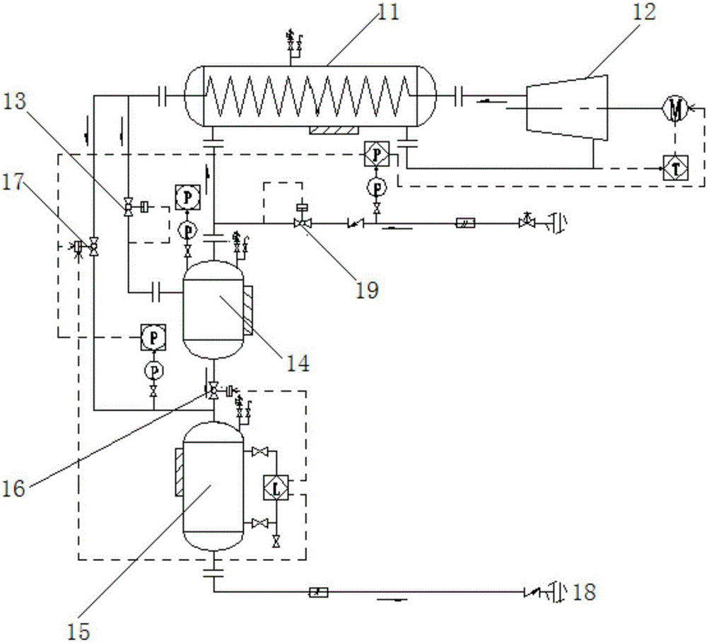 Methane recovery system and recovery method