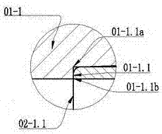 Radio frequency connector hole-bottom cross-modulation ring