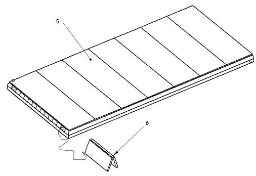 Sand-free falling device for teaching and training of long jump and triple jump