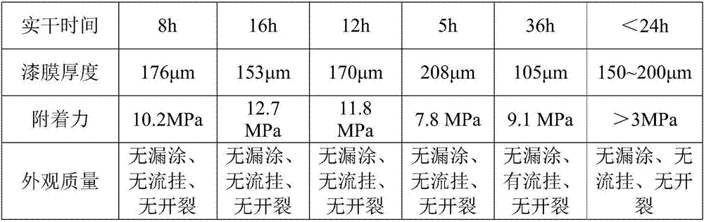 Coating process for preparing waterborne heavy corrosion protection coating based on single-way thick film technology