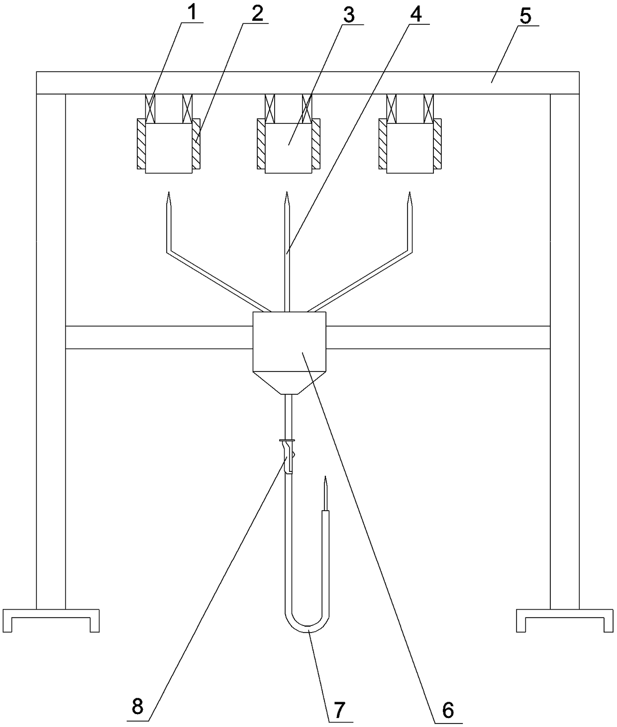 Transfusion device for intensive care unit