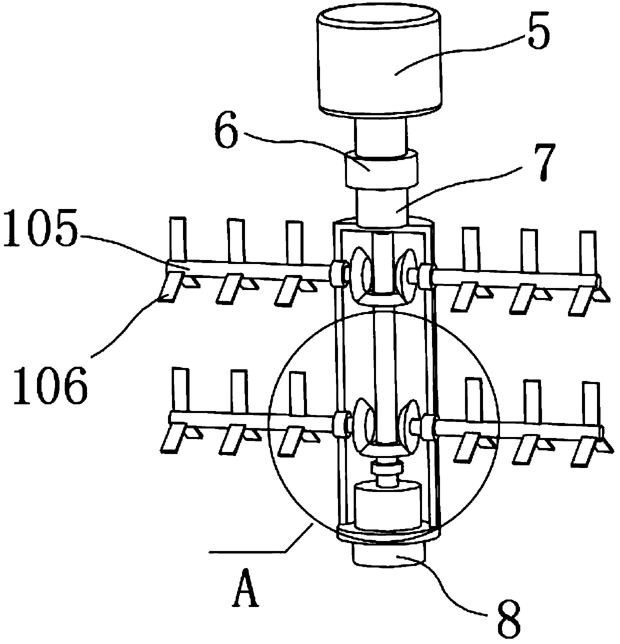 Pretreatment apparatus with stirring function for liquid food detection