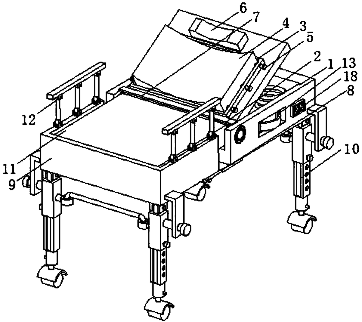 Portable movable-connection neurologic nursing device