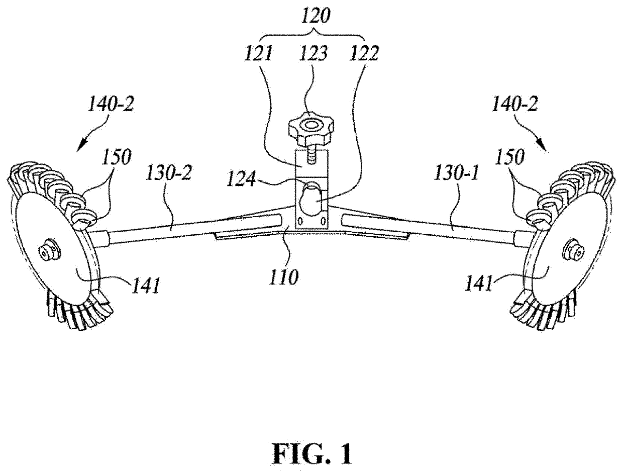 Swing assistance device for brush cutter