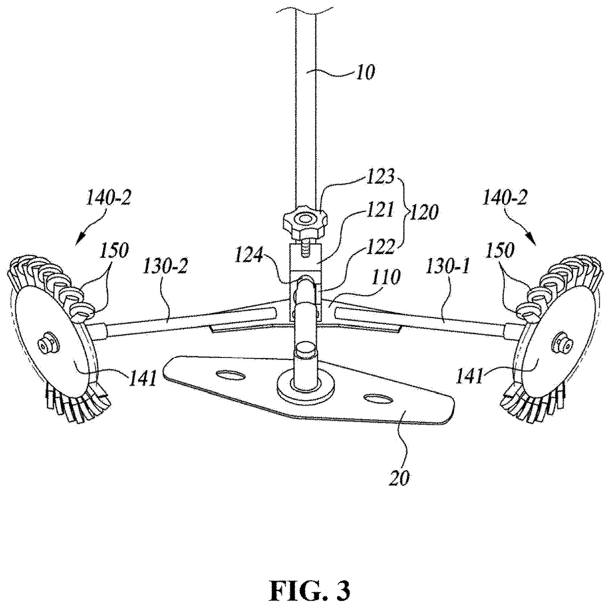 Swing assistance device for brush cutter