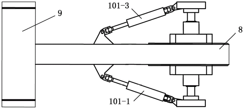 Experimental table propelling hydraulic system of hard rock boring machine